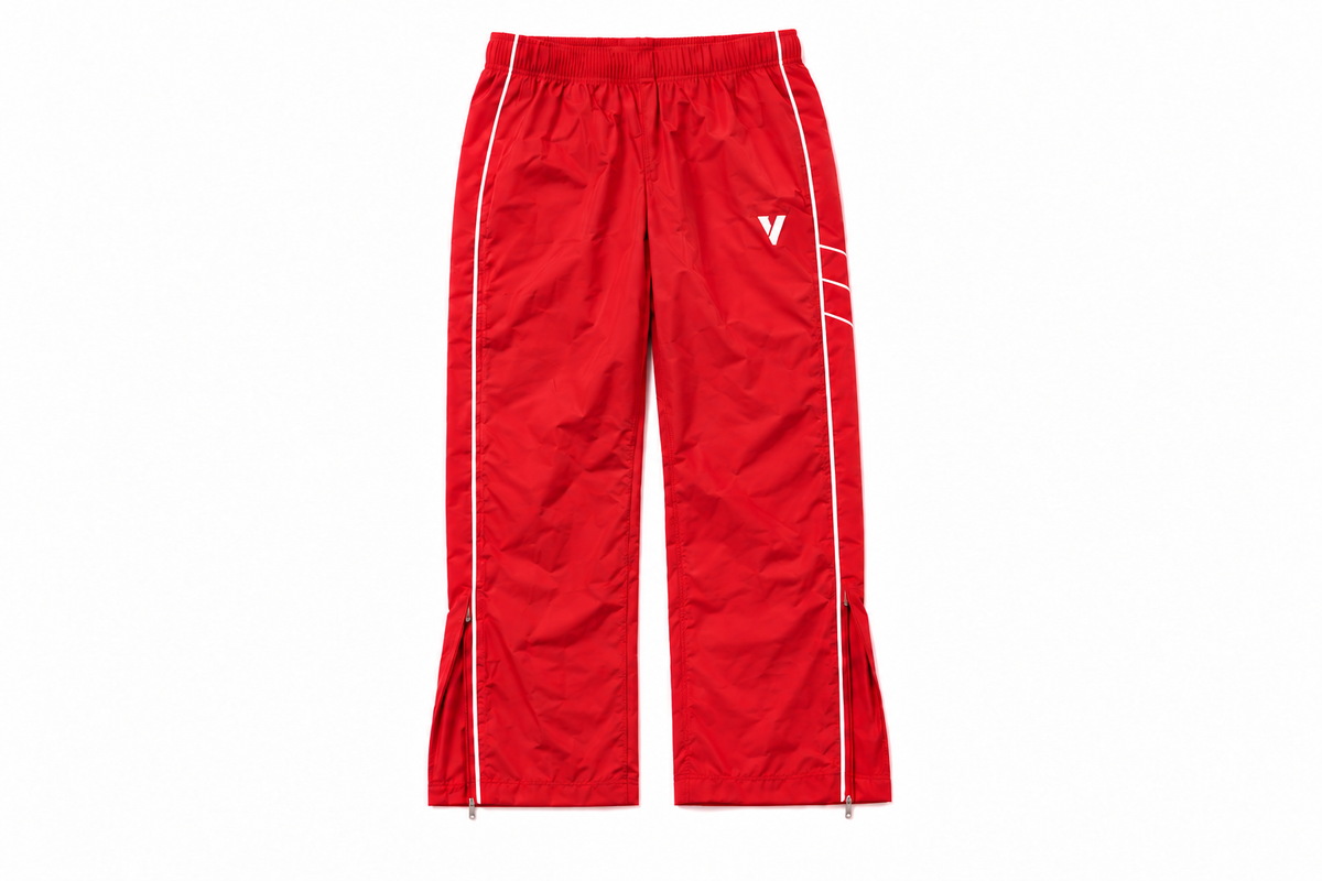Red Vintage Track Pants