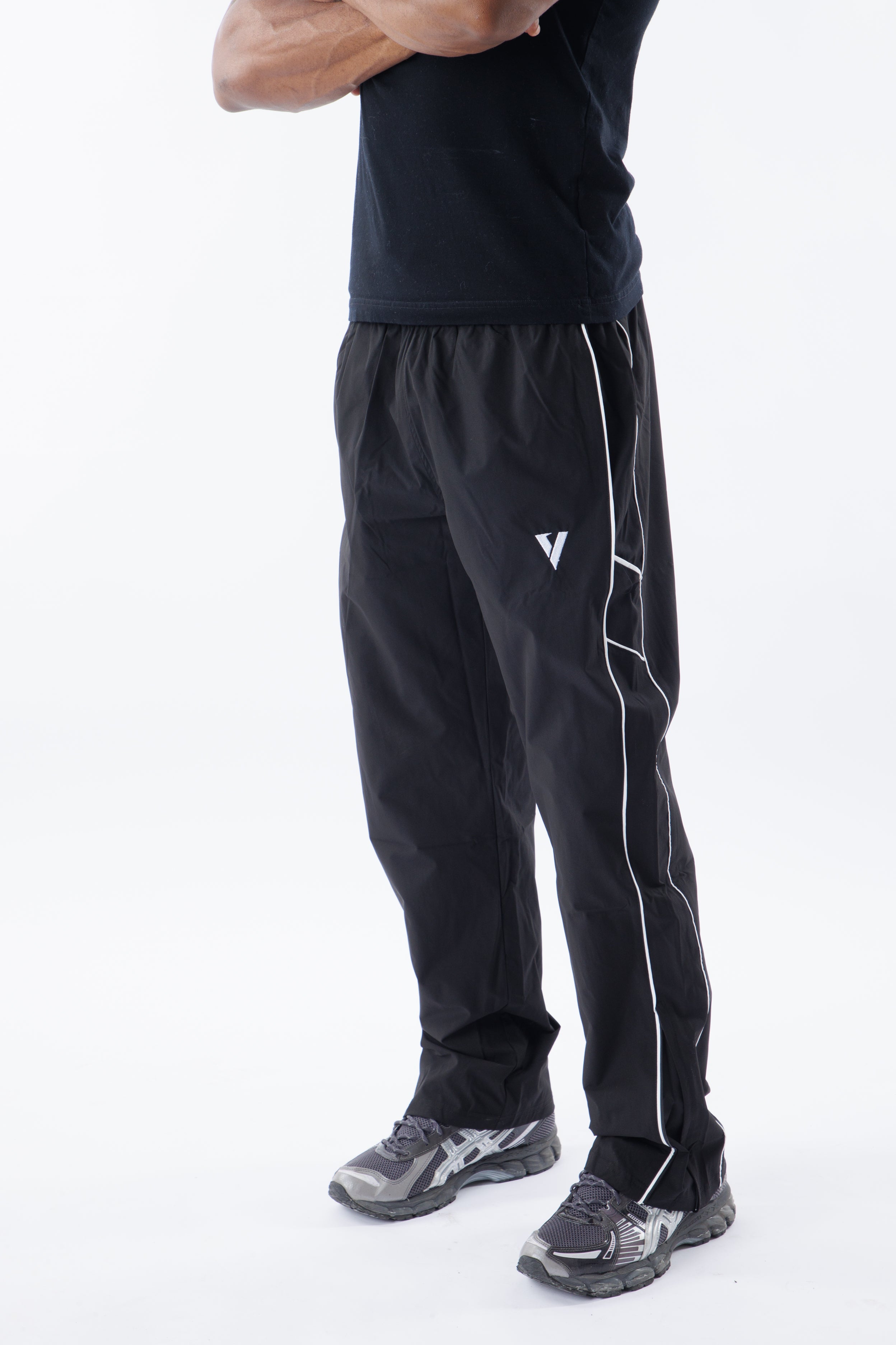 Black Vintage Track Pants