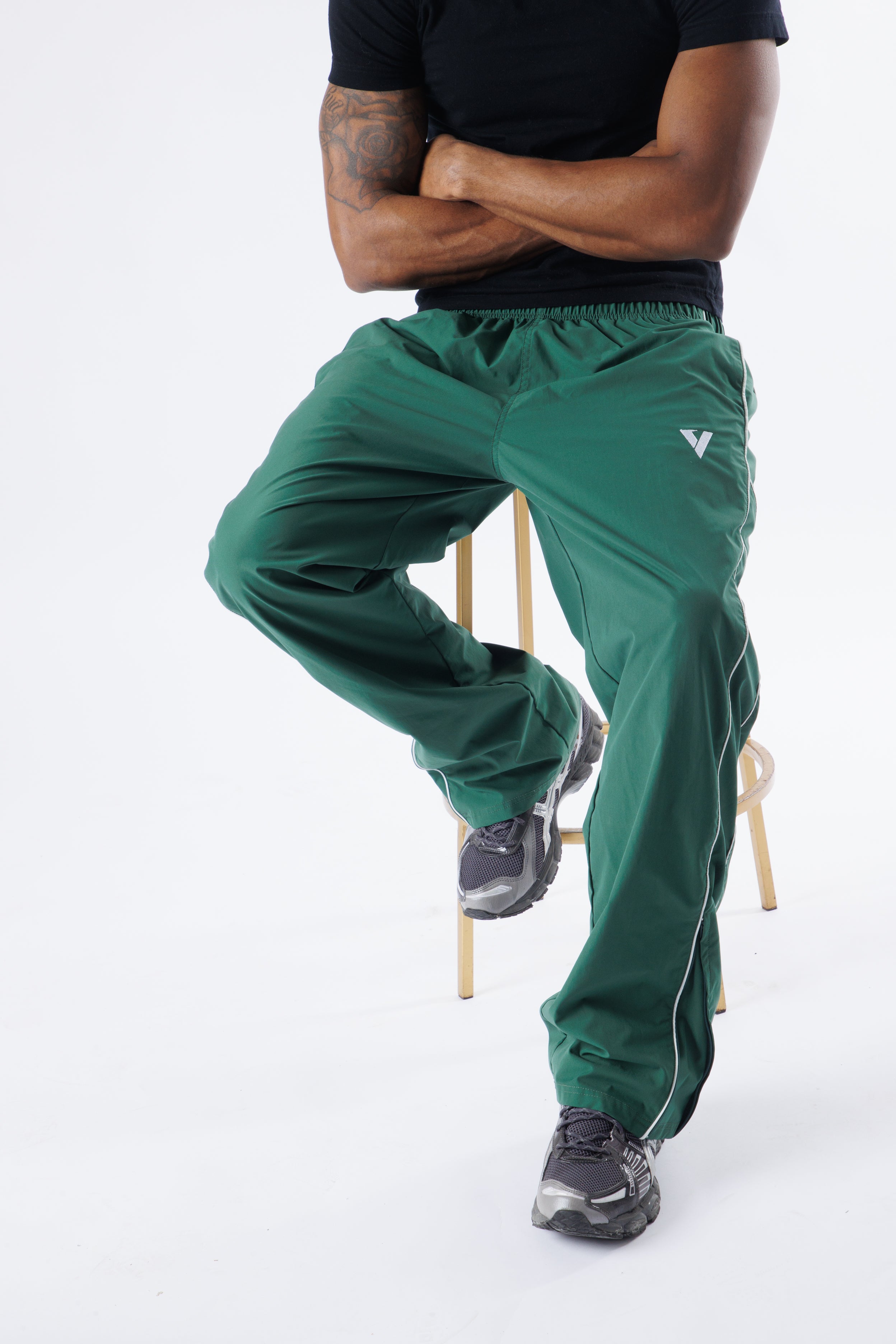 Green Vintage Track Pants